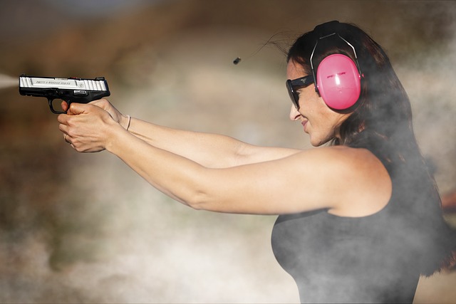 woman shooting